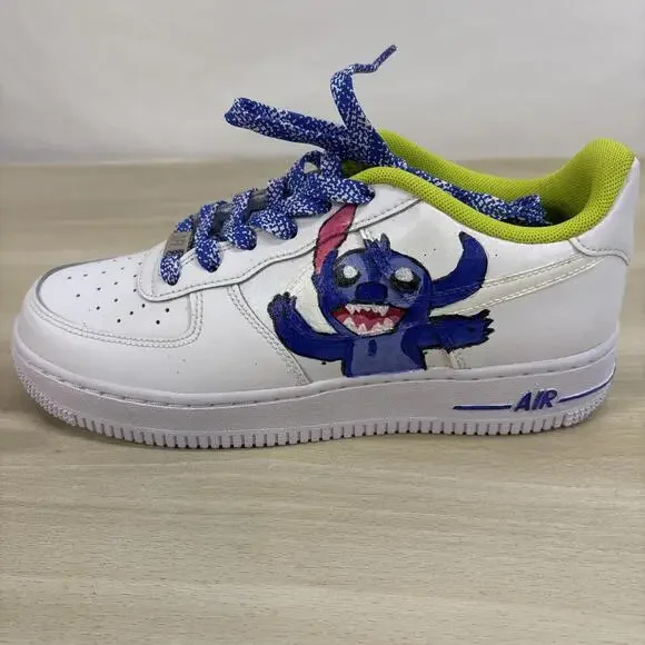 Nike Air Force 1 Custom Stitch Youth Size 5.5 - Picture 10 of 16